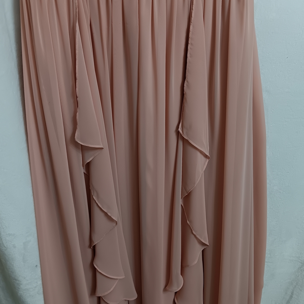 Eliza J Lace Bodice Chiffon Maxi Dress in Blush - Picture 3 of 5